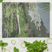 De Lily Pond bij RHS Wisley Theedoek (Gevouwen)