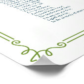 De Lily Shroud - gedicht over liefde en dood - afd Poster (Hoek)