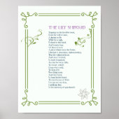 De Lily Shroud - gedicht over liefde en dood - afd Poster (Voorkant)