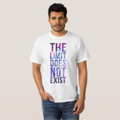 De limiet bestaat niet. t-shirt (Voorkant volledig)