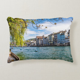 De Limmat-rivier, Zürich Accent Kussen
