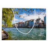 De Limmat-rivier, Zürich Groot Cadeauzakje (Achterkant)