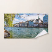 De Limmat-rivier, Zürich Handdoek (Handdoek)
