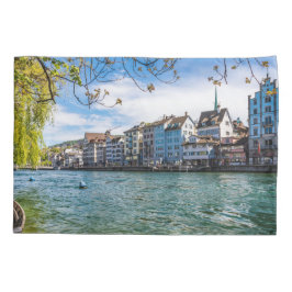 De Limmat-rivier, Zürich Kussensloop