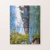 De Limmat-rivier, Zürich Legpuzzel (Verticaal)