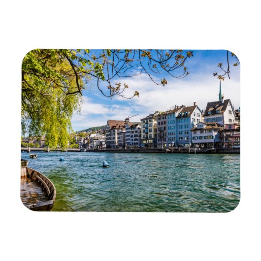 De Limmat-rivier, Zürich Magneet (Horizontaal)