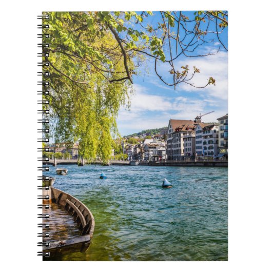 De Limmat-rivier, Zürich Notitieboek (Voorkant)