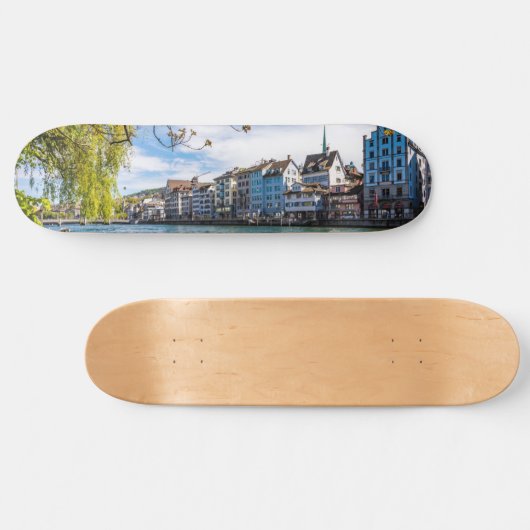 De Limmat-rivier, Zürich Persoonlijk Skateboard (Horizontaal)