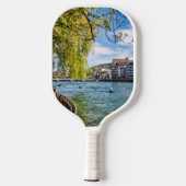 De Limmat-rivier, Zürich Pickleball Paddle (Achterkant)