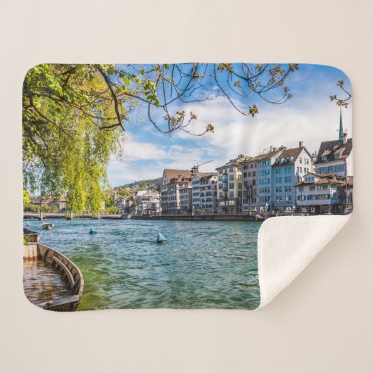 De Limmat-rivier, Zürich Sherpa Deken (Voorkant (horizontaal))