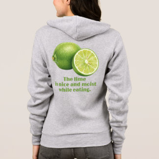 De limoen, sappig, vers groen fruit hoodie