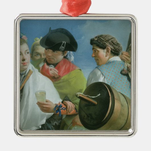 De limonadeverkoper metalen ornament (Voorkant)