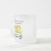 De Limoncello Limoncello van het Manuscript van de Matglas Koffiemok (Voorkant links)