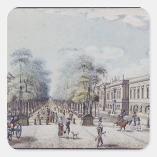 De Linden met de Academie in Berlijn Vierkante Sticker
