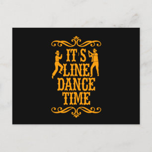 De Line Dance Line Dansend Music Cowboy Cadeft Briefkaart