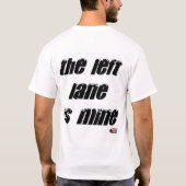 De linker rijstrook is van mij t-shirt (Achterkant)