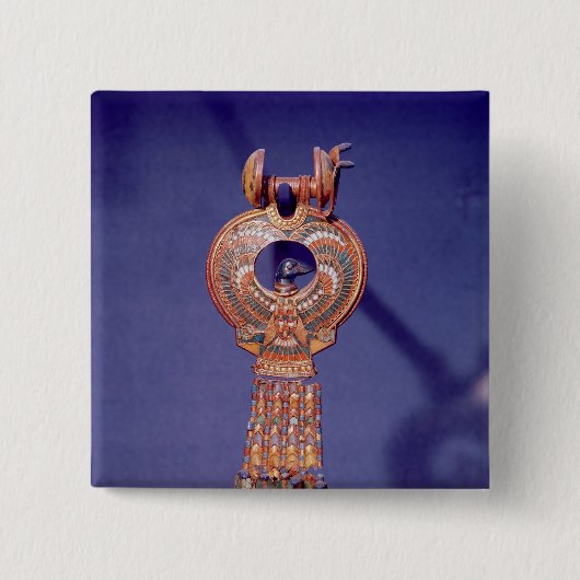 De linkeroorbel van een paaroorringen met een vierkante button 5,1 cm (Voorkant)