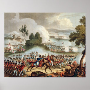 De linkervleugel van het Britse leger in actie bij Poster
