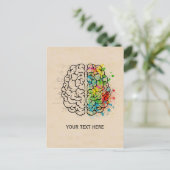 De linkerzijde en de Juiste Menselijke Braak voege Briefkaart (Staand voorkant)