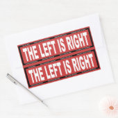 De linkerzijde is Juist Rechthoekige Sticker (Envelop)