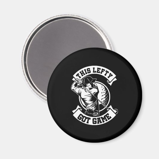 De linkse Golfers Golfing Golf Game Gift Deze Lef Magneet (Voorkant / Achterkant)