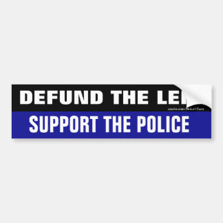De linkse ondersteuning van de politie-Bumperstick Bumpersticker