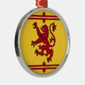 De Lion Rampant van Schotland Metalen Ornament (Rechts)