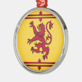 De Lion Rampant van Schotland Metalen Ornament (Links)