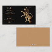 De Lion Rampant Visitekaartje (Voorkant / Achterkant)