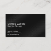 De Lion & Stars Logo | koolstofachtergrond Visitekaartje (Achterkant)