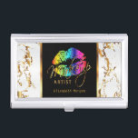 De Lippen van de regenboog op Gouden & Wit Marmer Visitekaarthouder<br><div class="desc">De professionele Houders van het Visitekaartje in de Lippen van een Regenboog op Gouden & Witte Marmeren ontwerpdruk met Diy- Tekst. ⭐ dit Product is Personaliseerbare 100%. De grafiek en de tekst kunnen worden geschrapt, bewogen, resized, rond veranderd, geroteerd, worden etc… 99% van mijn design in mijn opslag gedaan in...</div>