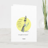 De lippenstift is Beëindigde vriendschapskaart Kaart (Achterkant)