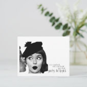 De lipstick niet dempen briefkaart (Staand voorkant)