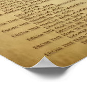 De litanie voor de mensheid. poster (Hoek)