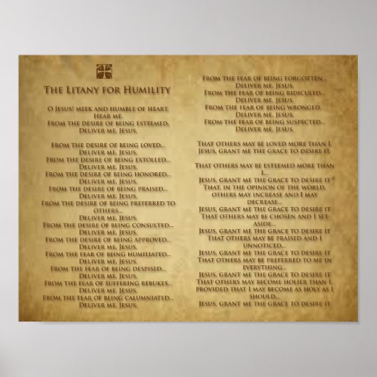 De litanie voor de mensheid. poster (Voorkant)