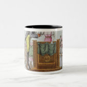 De literaire samenleving tweekleurige koffiemok (Center)