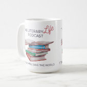 De Literary Life 15-oz mok (Voorkant links)