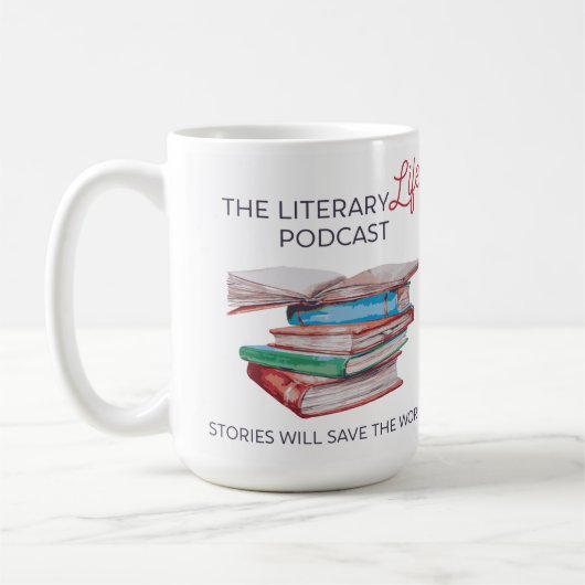 De Literary Life 15-oz mok (Links)