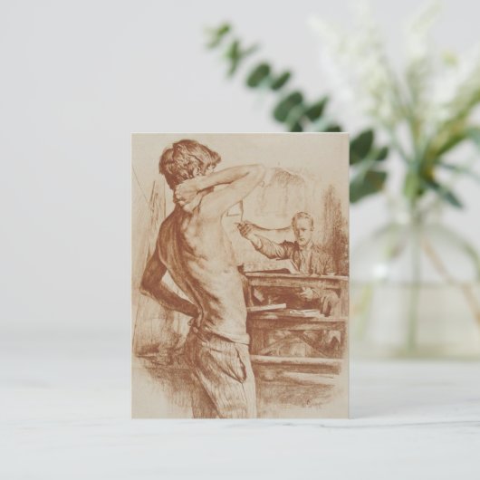 De lithograaf briefkaart (Staand voorkant)