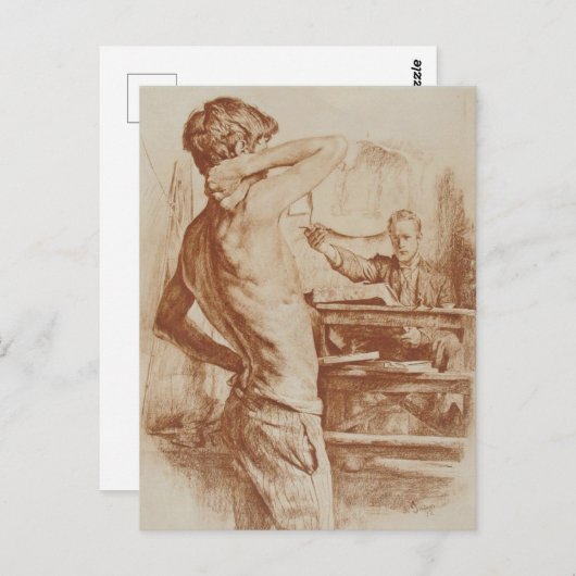 De lithograaf briefkaart (Voorkant / Achterkant)