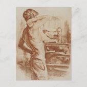 De lithograaf briefkaart (Voorkant)