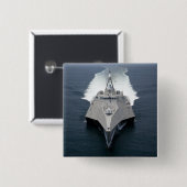 De litorale strijd tegen de onafhankelijkheid van  vierkante button 5,1 cm (Voorkant /achterkant)