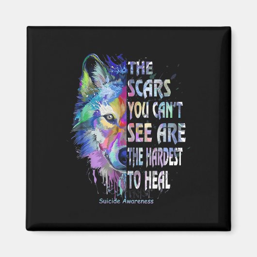 De littekens die je niet kunt zien, zijn het moeil magneet (Voorkant)