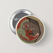 De Little Dragon Cover Knop Ronde Button 5,7 Cm (Voorkant /achterkant)