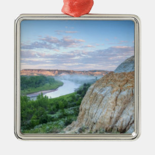 De Little Missouri-rivier bij de Little Metalen Ornament