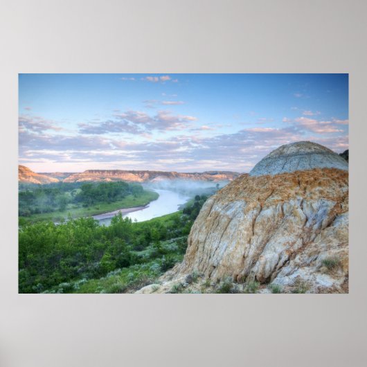 De Little Missouri-rivier bij de Little Poster (Voorkant)