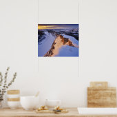 De Little Missouri-rivier in de winter in Poster (Keuken)