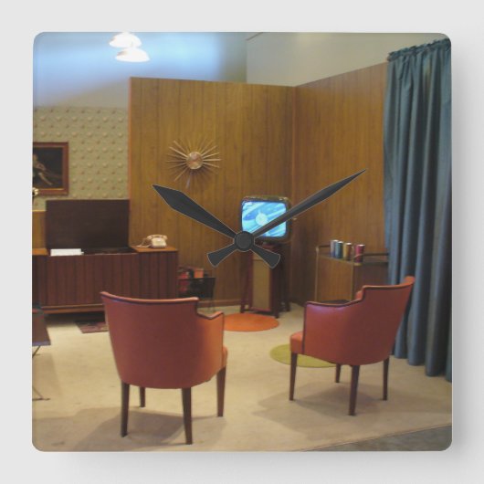 De "Living Room Wall Clock" van RoseWrites uit 196 Vierkante Klok (Voorkant)