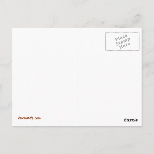 De Llama Circus Briefkaart (Achterkant)