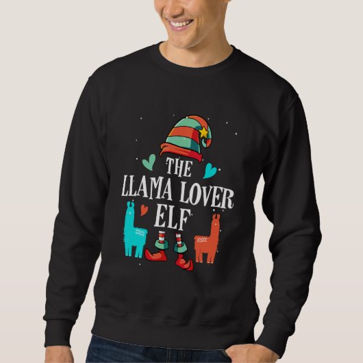 De Llama Elf Kerst Overeenkomst Groep Trui (Voorkant)